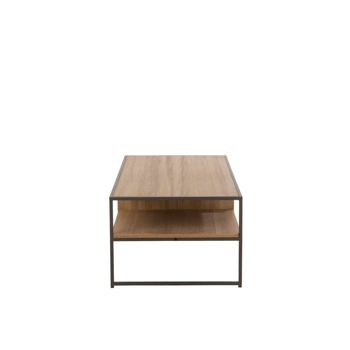 Vue latérale du meuble TV J-Line, design industriel