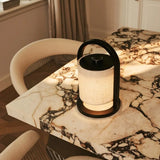 Lampe rechargeable en bois noir River