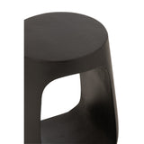 Table d'Appoint Pod en bois recyclé noir avec des objets décoratifs