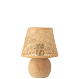 Détail du bois torsadé de la lampe J-Line