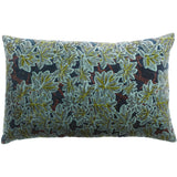 Coussin imprimé Ariane Pétrole 40 x 65