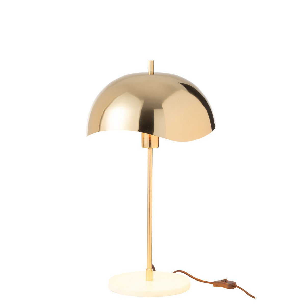 Lampe de table J-Line en métal doré avec base en marbre