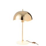 Lampe de table J-Line en métal doré avec base en marbre