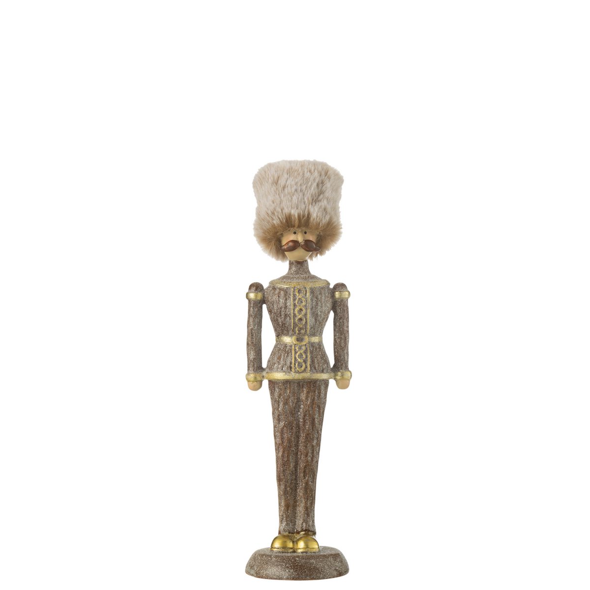 Chapeau en fourrure Casse-Noisette J-Line, marron avec paillettes, décoration élégante