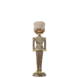 Chapeau en fourrure Casse-Noisette J-Line, marron avec paillettes, décoration élégante