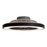 Loucles de plafond LED + ventilateur "Arioso" Ø 54 cm, en métal et en plastique, avec de nombreuses fonctions