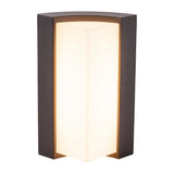 LED sur la lampe murale extérieure "Rico" de 14,8 cm de haut, en métal et en plastique en anthracite, avec LED intégré