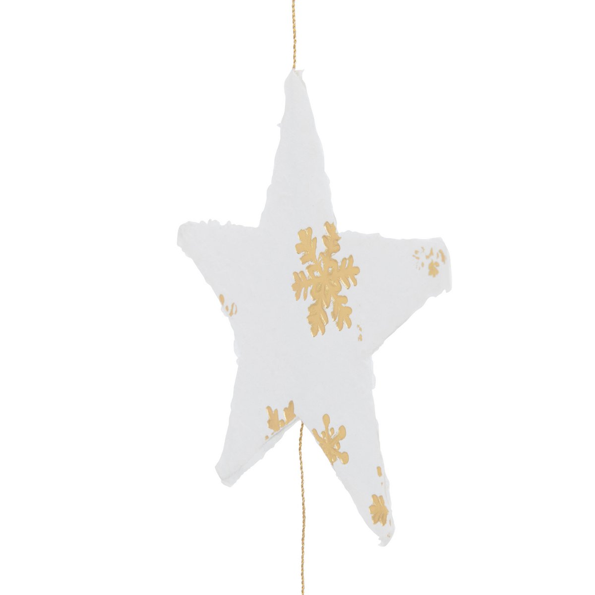 Ambiance festive avec le pendentif Noël Étoiles J-Line en coton mâché