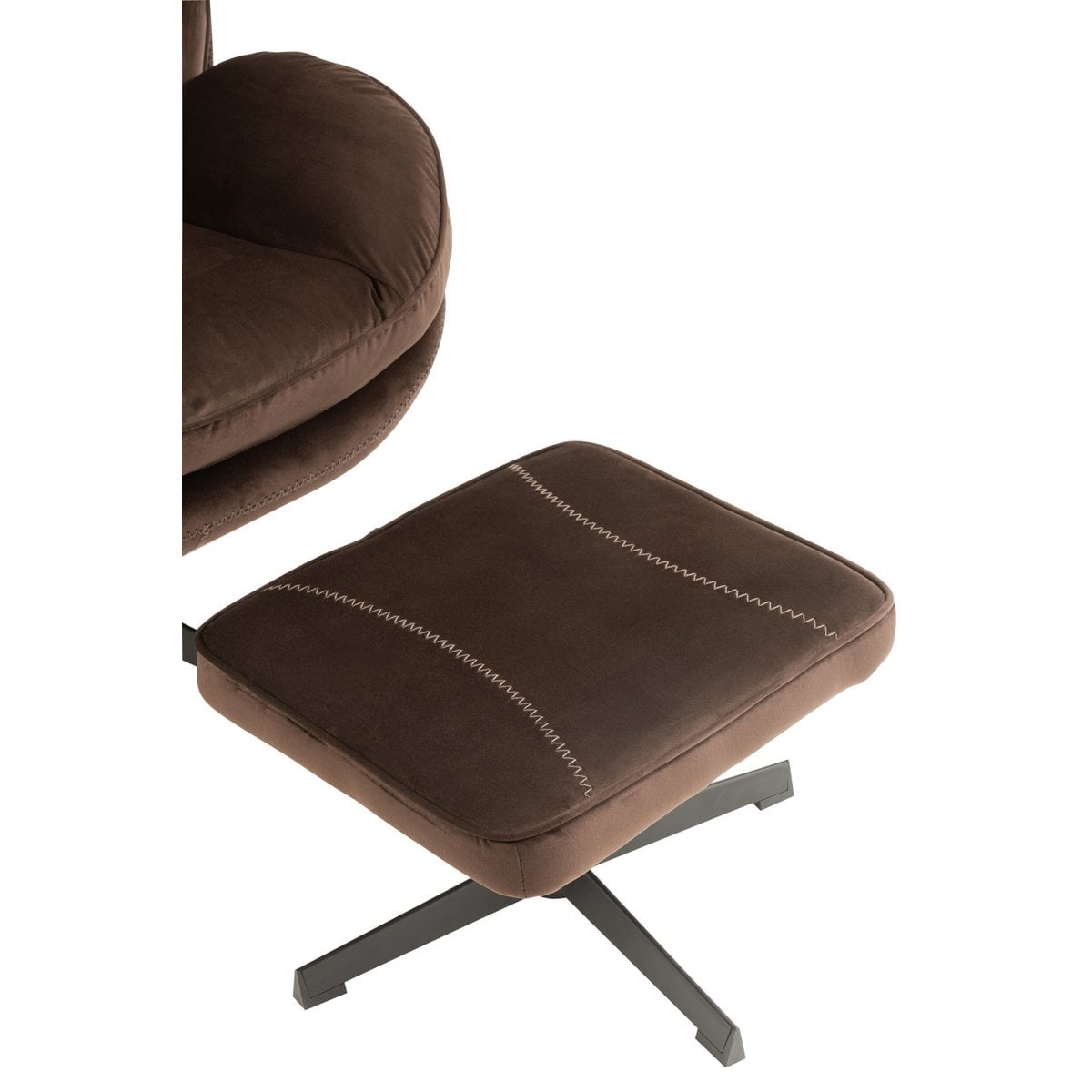 Canapé J-Line Relax marron, ambiance salon