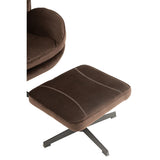 Canapé J-Line Relax marron, ambiance salon