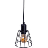 4 pendentif "bois", lampe suspendue, métal et bois en noir et socket e27 naturel, pour salle à manger, salon, couloir ou bureau, 100 cm de long