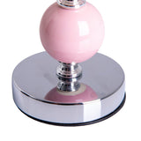Lampe de table en céramique "Araga" 36 cm de haut, lampe de table en métal, en céramique, avec des lames de texte, rose, avec socket E14, éclairage pour salle à manger, salon, couloir ou bureau,