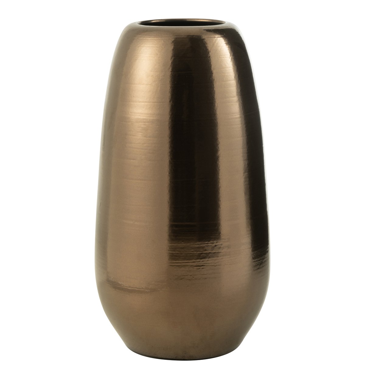 Vase J-Line en porcelaine noir extra large, 70 cm de haut, design élégant