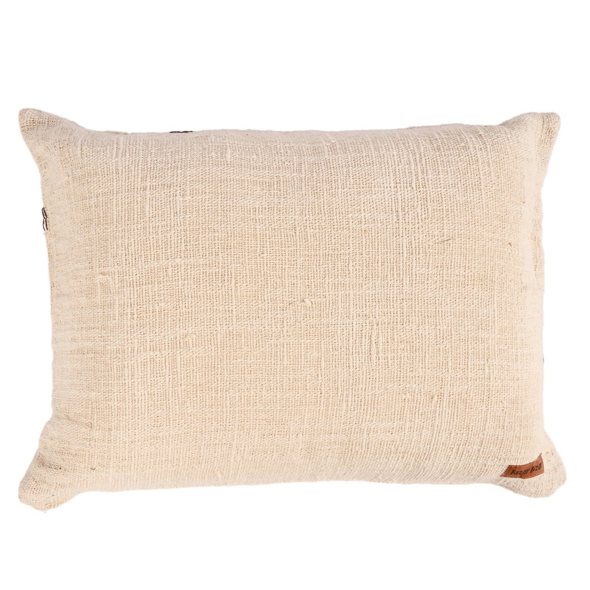 Détail des lignes cousues de la housse de coussin Stonepath