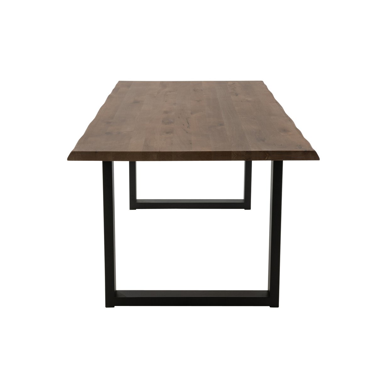 Vue latérale de la table J-Line, mettant en valeur sa finition noire