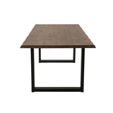 Vue latérale de la table J-Line, mettant en valeur sa finition noire