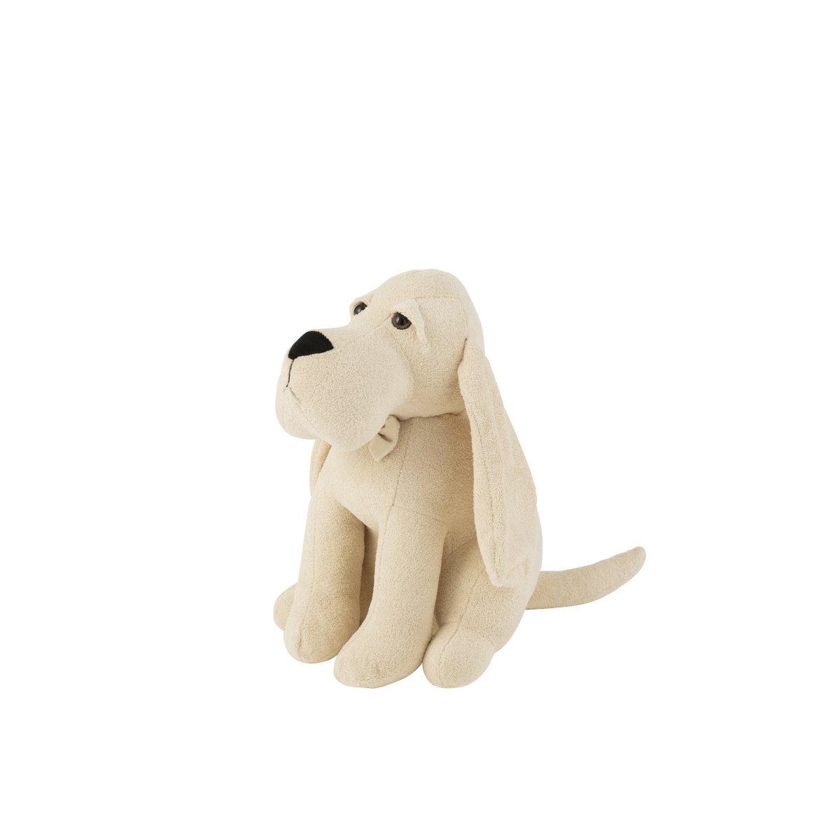 Cale-porte J-Line Hond Vlinderdas en textile écru avec motif élégant