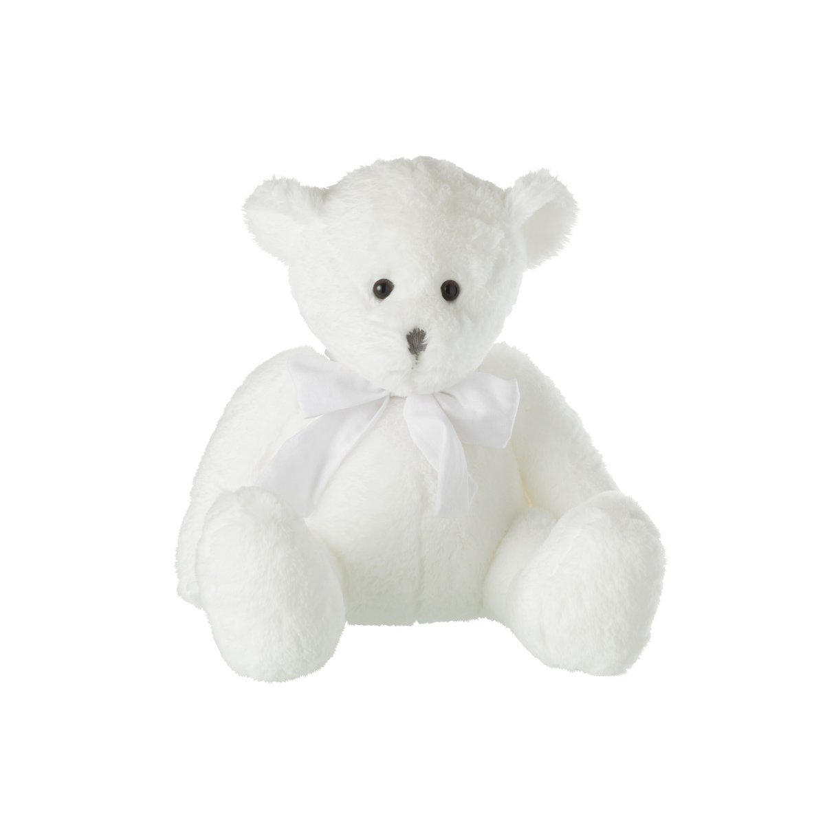Détail de la peluche ours J-Line, style classique et doux