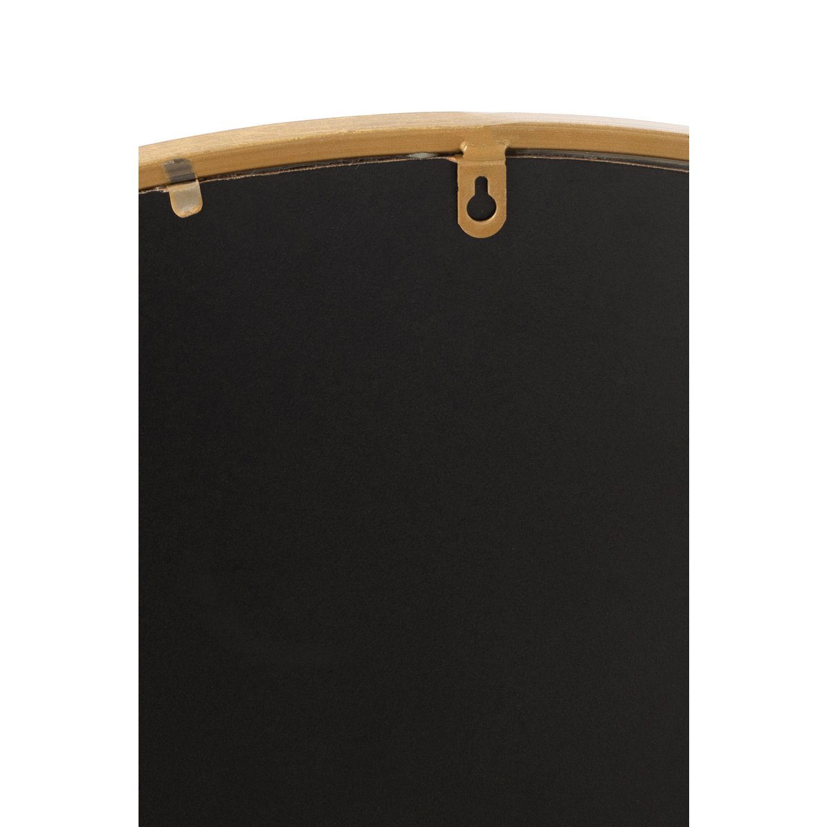 Vue latérale du miroir Mona J-Line montrant la finition dorée
