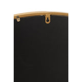 Vue latérale du miroir Mona J-Line montrant la finition dorée