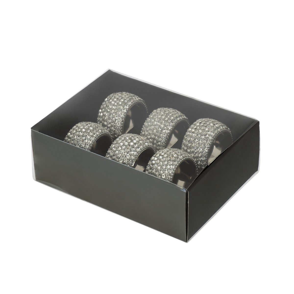 Détail du motif diamant sur le rond de serviette J-Line Diamond