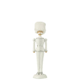 Chapeau en fourrure Casse-Noisette J-Line, blanc avec paillettes, décoratif