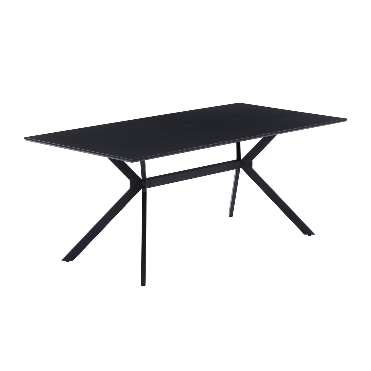 Détail du plateau en MDF de la table à manger moderne