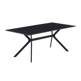 Détail du plateau en MDF de la table à manger moderne