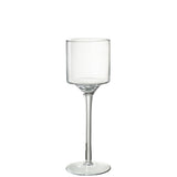 Lanterne J-Line Seni en verre transparent, design moderne et élégant