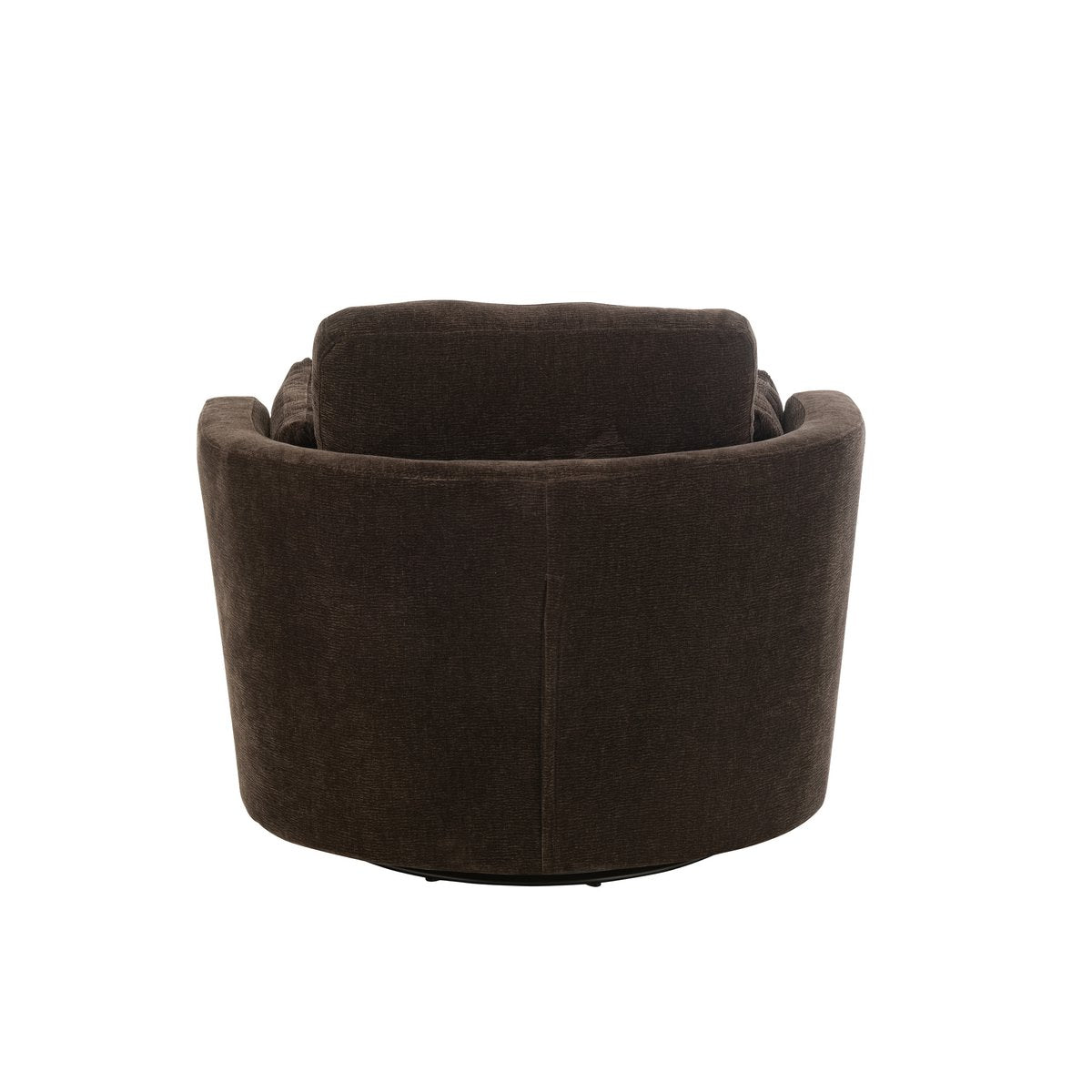Fauteuil J-Line en bois brun, vue arrière