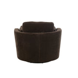 Fauteuil J-Line en bois brun, vue arrière