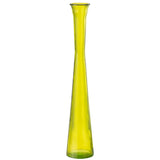 Vase tube J-Line en verre jaune, élégant et moderne