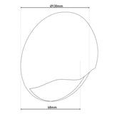 Lampe murale externe LED "Vedus" D: 13cm