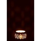 Bougeoir J-Line en fer noir, mise en scène décorative sur table