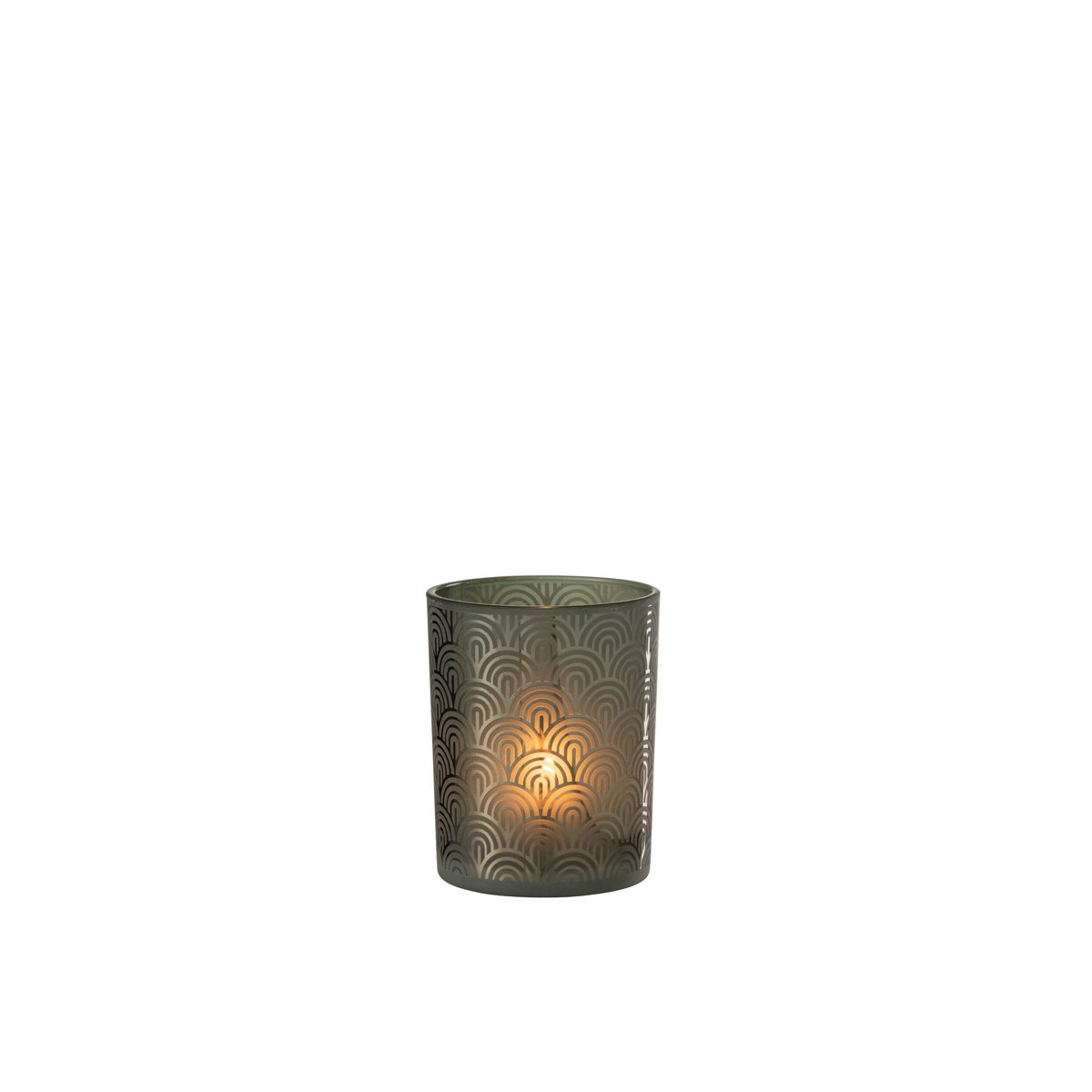 Lanterne J-Line Arch, gros plan sur la texture du verre vert