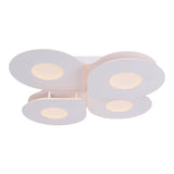 Plafond LED "SMILLA" blanc, 50 x 50 cm, 8 cm, métal et plastique, LED intégrés, 2400 lm, dimmable, fonction CCT 3000-6 500 K, fonction de veilleuse de nuit.
