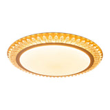 Plafond LED "Madison" Ø 48 cm, de nombreuses fonctions, en métal et en plastique, or, avec des LED intégrées, éclairage pour le salon ou le bureau