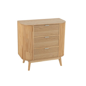 Armoire ronde J-Line en bois naturel vue de face