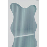 Vitrine J-Line - métal/verre - blanc - 120 cm