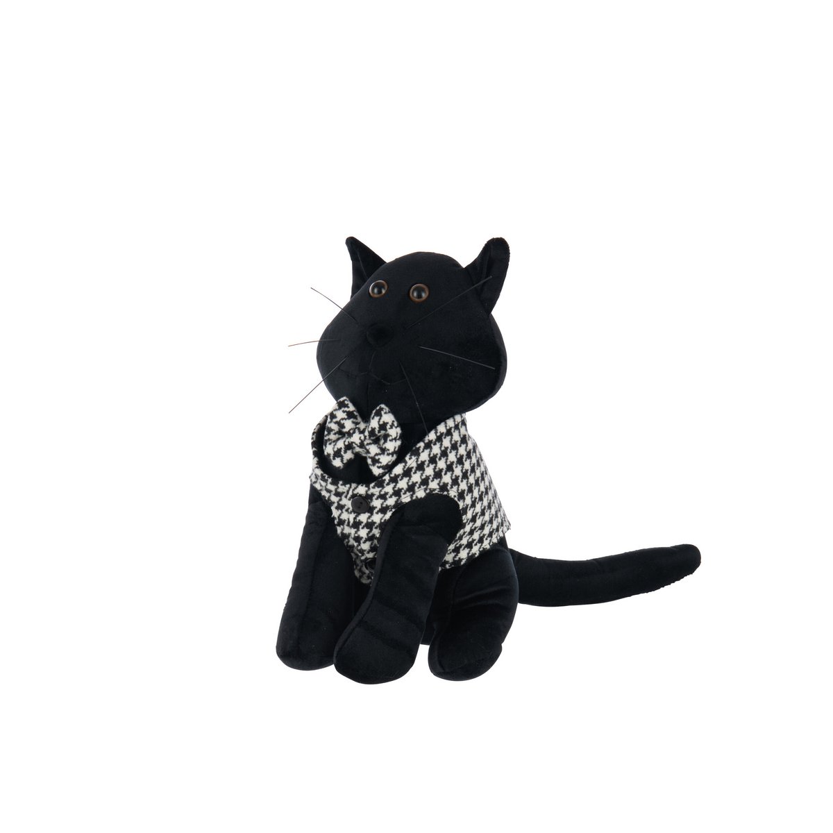 Butée de porte J-Line Cat Pied-De-Poule - mise en scène dans un salon élégant