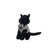 Butée de porte J-Line Cat Pied-De-Poule - mise en scène dans un salon élégant