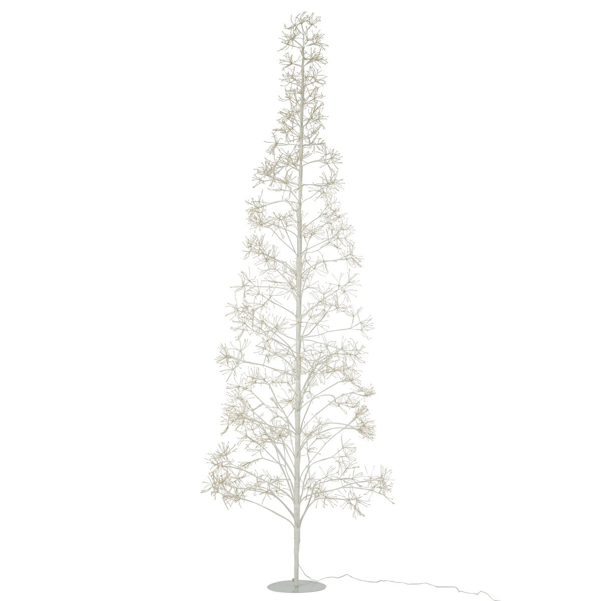 Guirlande lumineuse J-Line Boom 2700 LED en métal blanc vue de face