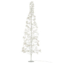 Guirlande lumineuse J-Line Boom 2700 LED en métal blanc vue de face