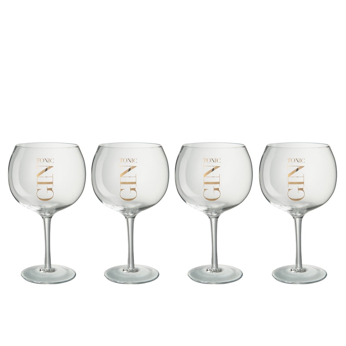 Détail du verre J-Line High Gin, finition dorée et design raffiné