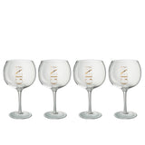 Détail du verre J-Line High Gin, finition dorée et design raffiné
