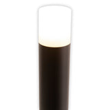 Base extérieure "Torcia" 80 cm de haut, en métal et plastique en noir, E27