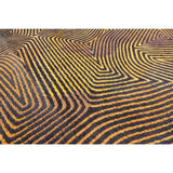 Eco Rug - Black Gold - Tapis marron, noir et or