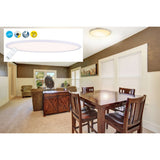 Plafond LED "Sorrent" ovale 60x30 cm