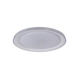 Plafond LED "Claire" Ø 50,5 cm, 7,5 cm de haut, métal et plastique en blanc, LED intégrée, 1600 lm, dimmable, fonction CCT, 3000-5000 K, fonction de lumière nocturne