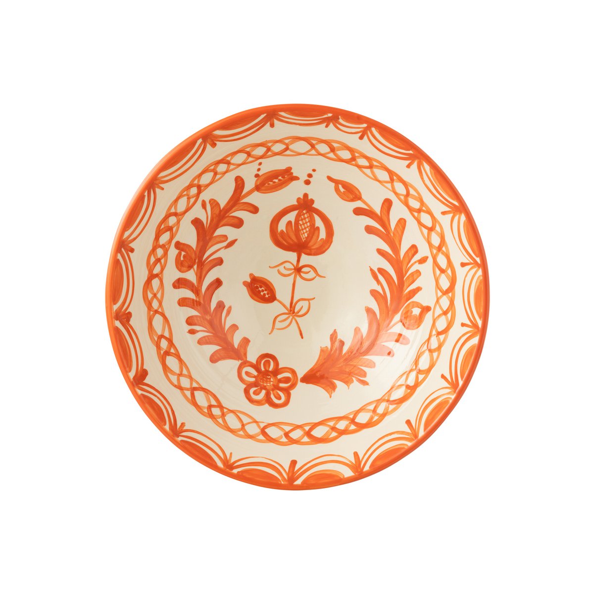 Bol J-Line Kom Grenade en céramique, décor coloré et dimensions